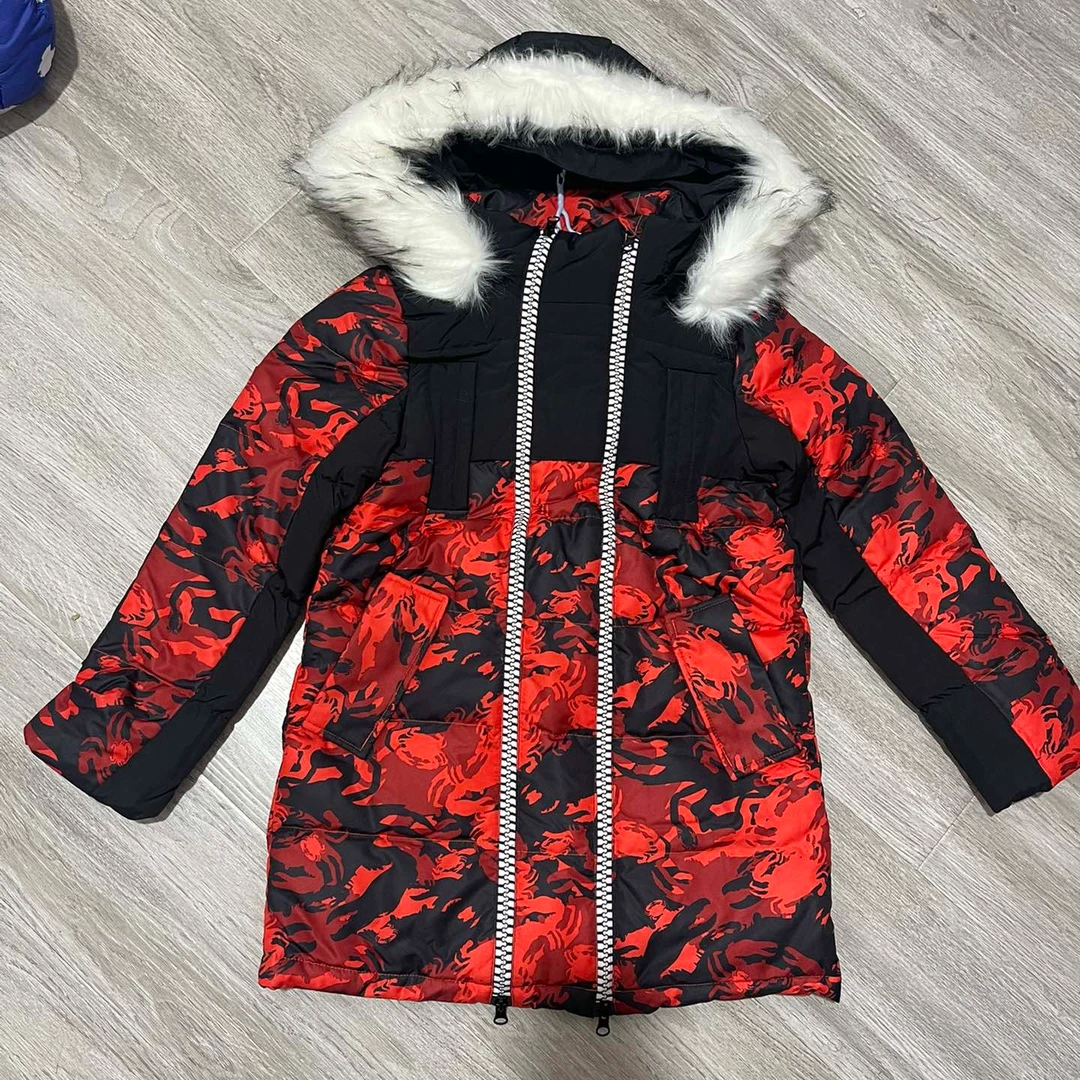 韦家-童装儿童冬季加厚保暖白鸭绒羽绒服休闲连帽外套790039