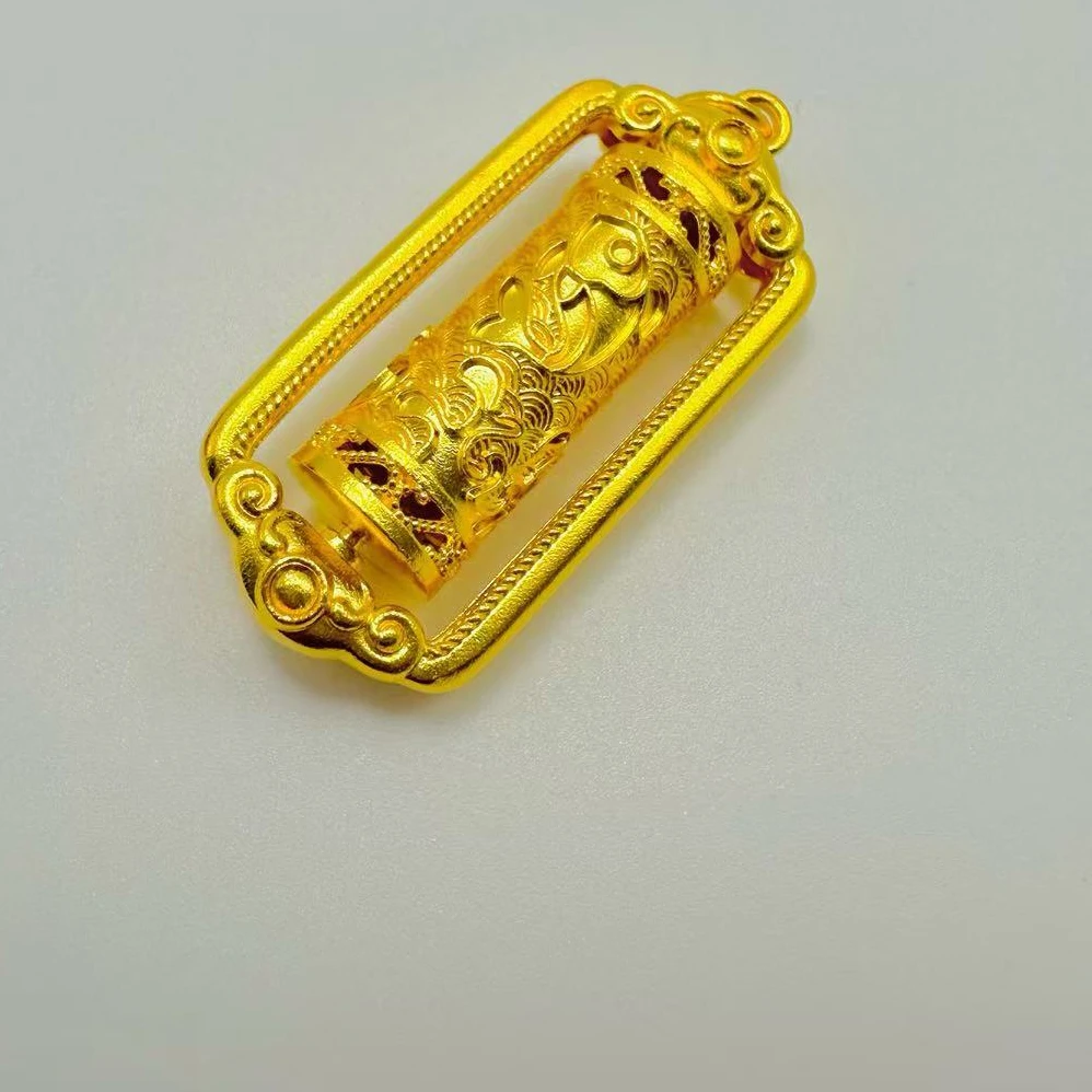 吊坠足银 旋转鲤鱼吊坠 经典时尚大气精美