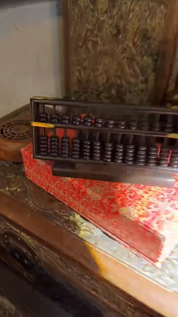 非洲紫檀（红花梨）15x8cm算盘