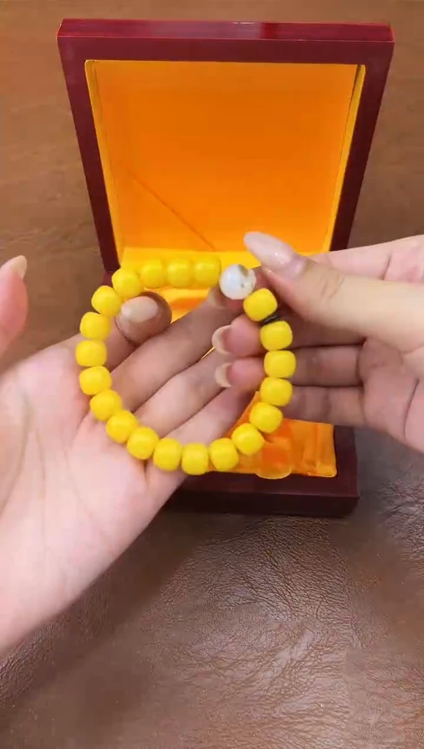 万家文玩阁黄玉菩提链接@@L052