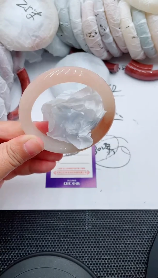 未镶嵌手镯石英质玉142-55-56