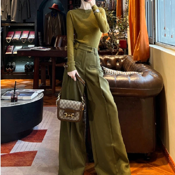 2025春夏季女生百搭气质休闲裤 JYNZFM2308100102-1