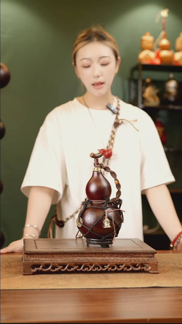 191号精品天然大漆酒葫芦一物一拍~