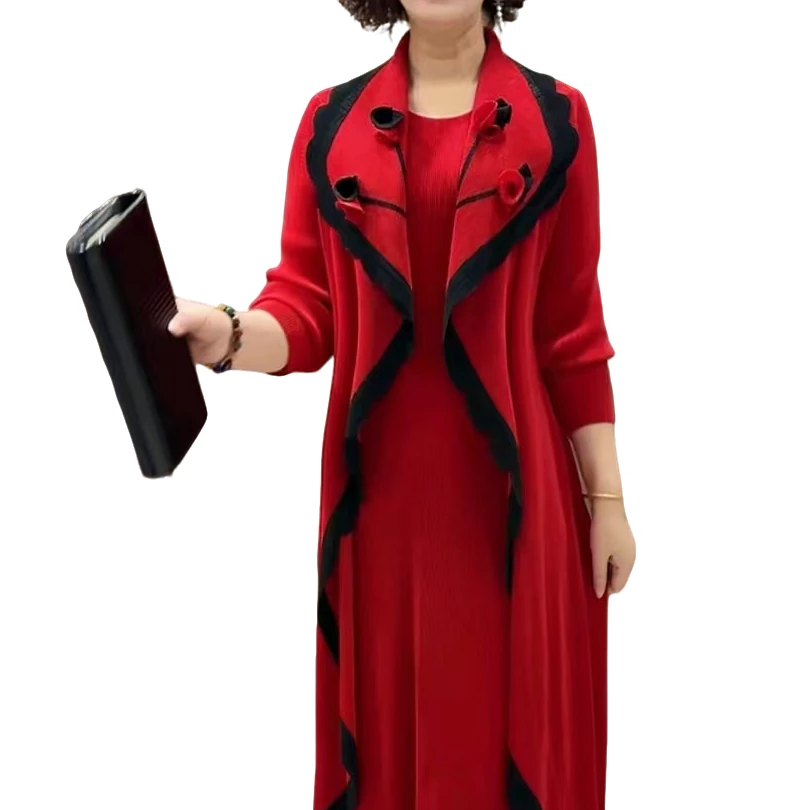 时尚气质假两件一体连衣裙