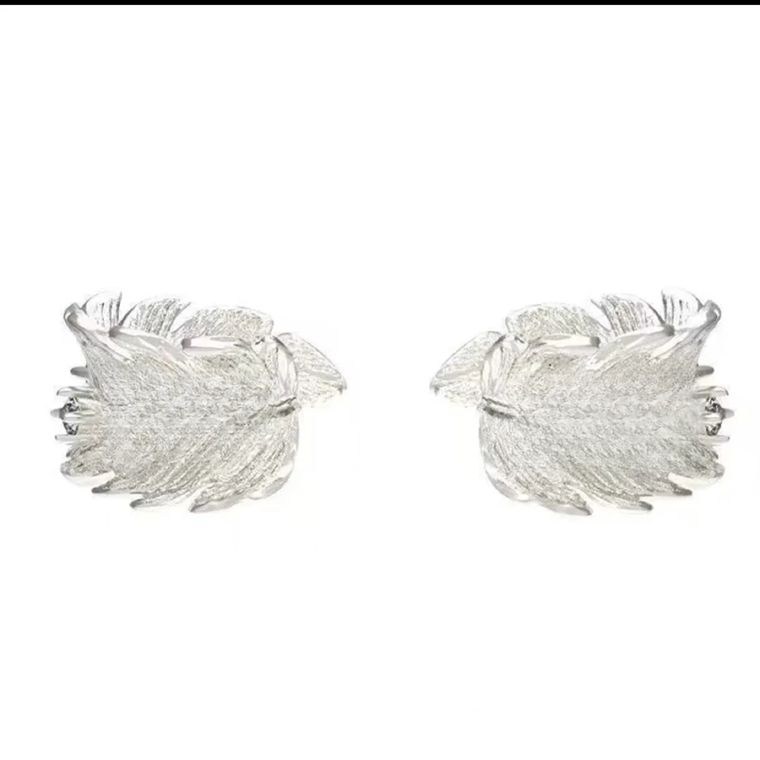 合金耳饰 春夏新品时尚简约ins满天星幸运草羽毛耳钉