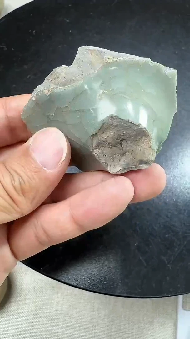 瓷片龙泉青瓷灰胎瓷片学习标本