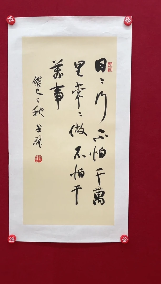 书法Y-戈壁老师书法作品-2平尺