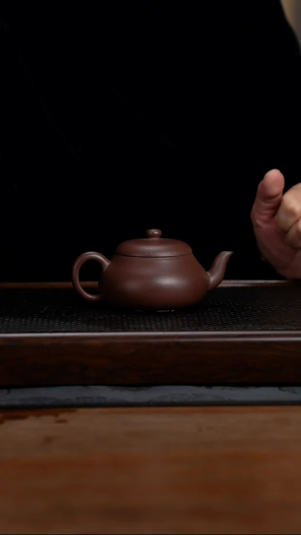 茶壶紫砂150cc黄龙山原矿紫泥君德7