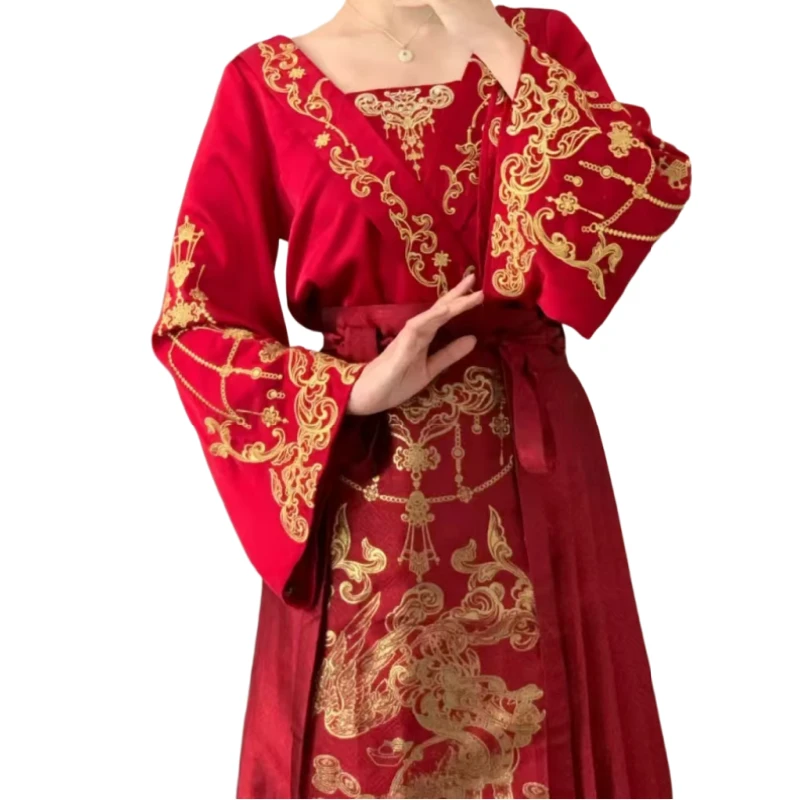 [珠联璧合]马面裙新中式婚服敬酒服新娘服订婚服回门服礼服汉服女