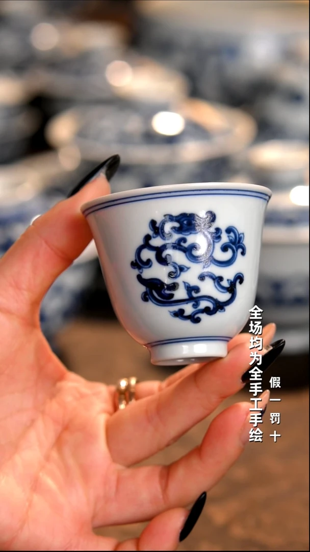 景德镇全手工手绘柴窑茶器福利
