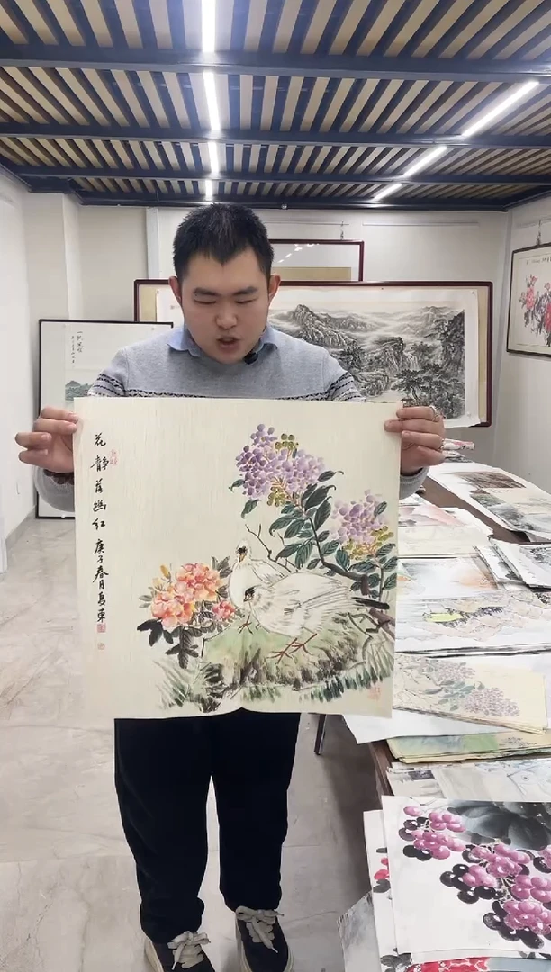 国画融易专属链接-没骨斗方顺序发货