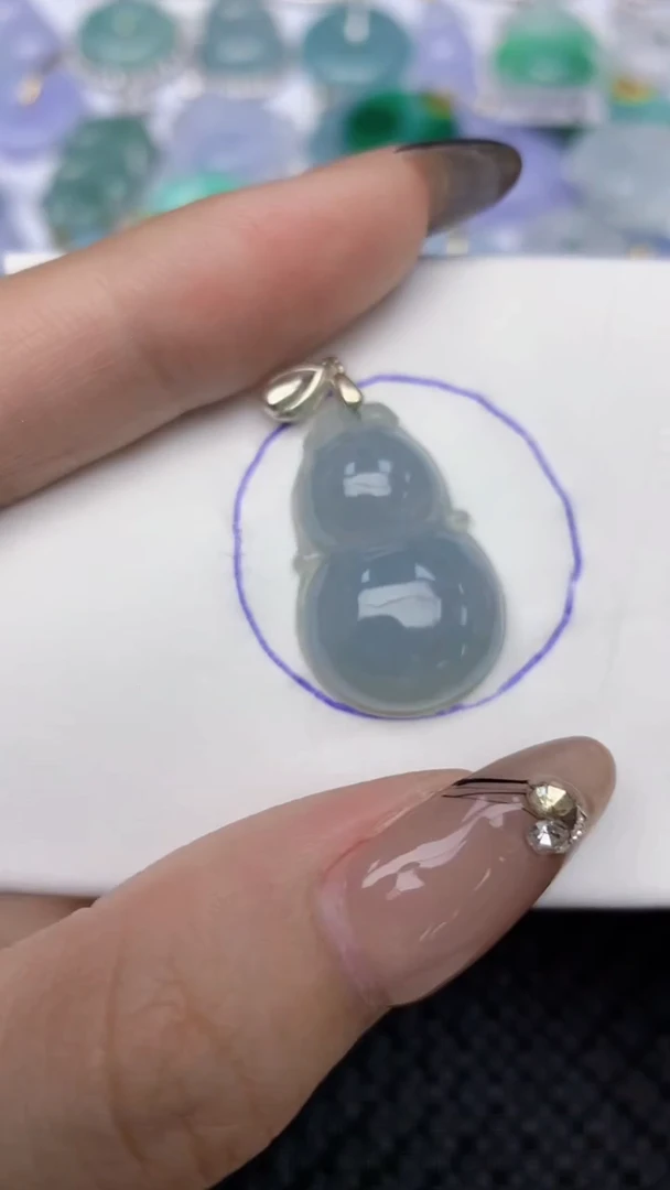 颈饰未镶嵌翡翠天然缅甸翡翠a货百元以上9元证书费自理