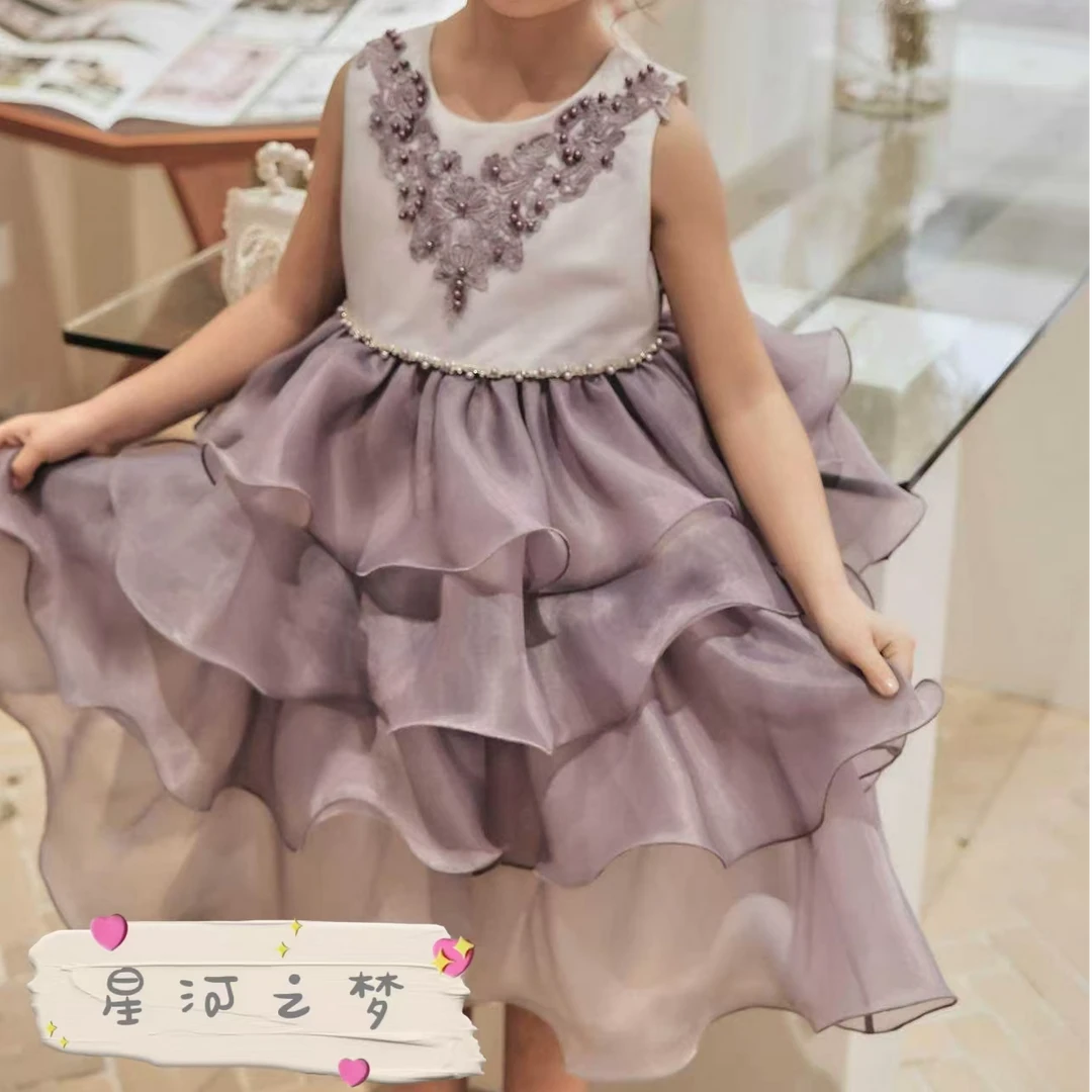 《星梦之河》礼服女宝套装连衣裙吊带蓬蓬裙少女风吊带裙背心裙裙子