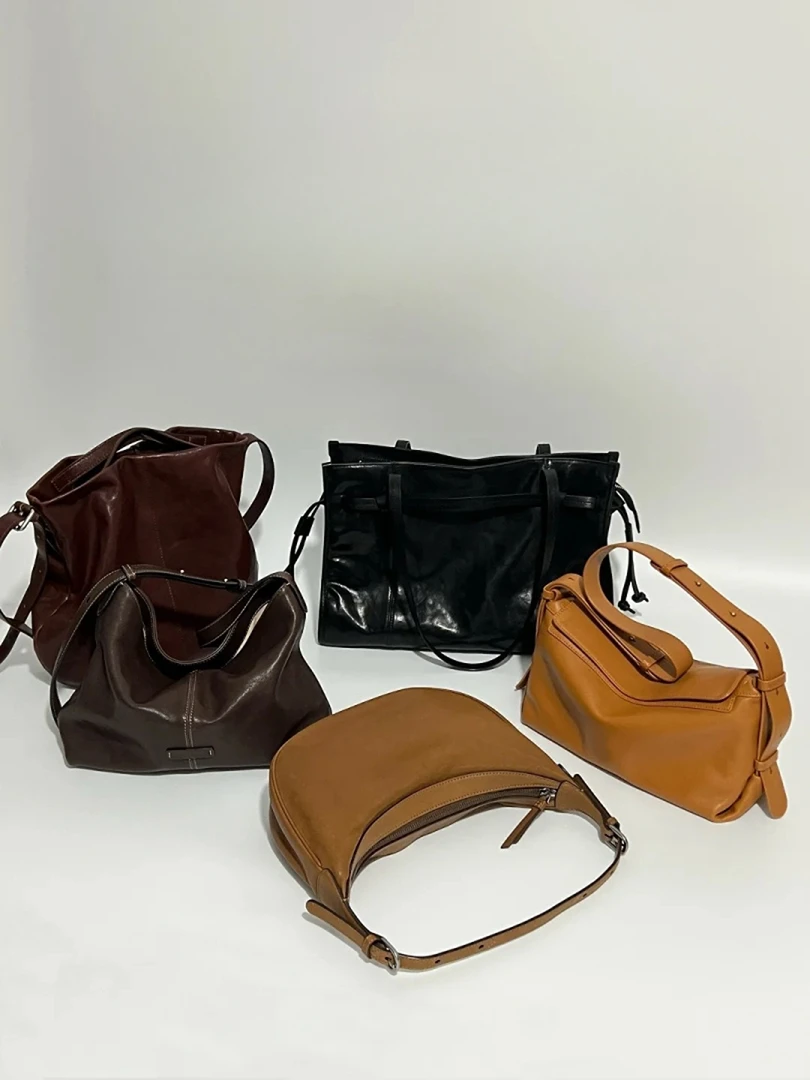 通勤简约小众单肩包韩式托特包按编码A91-A120