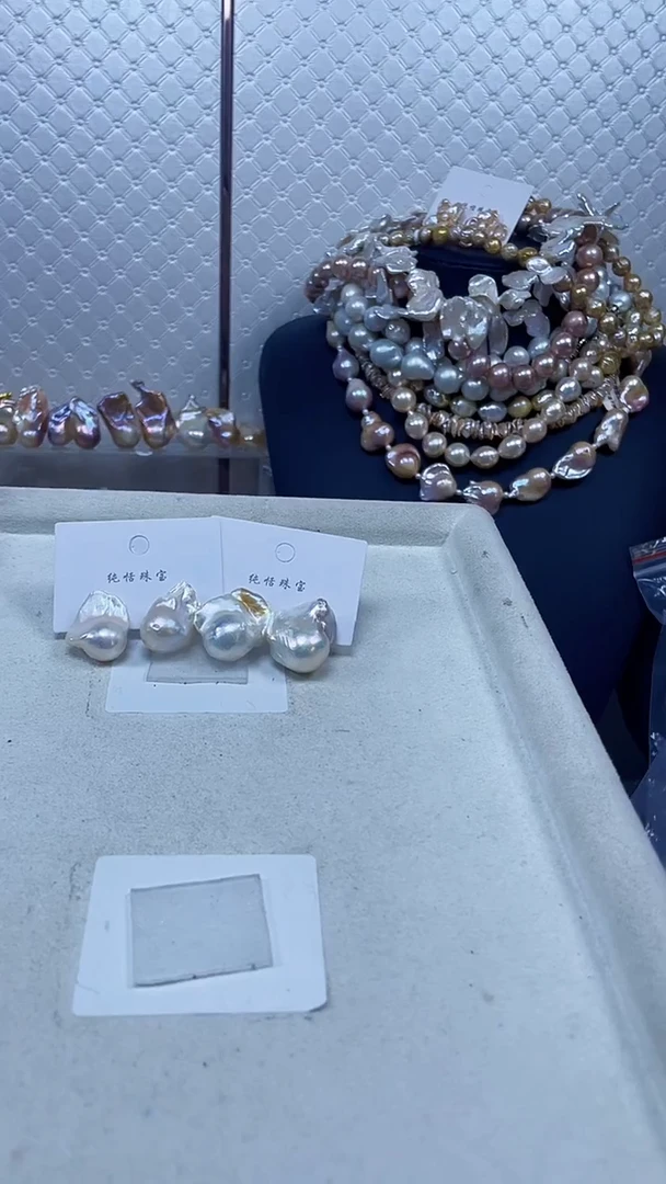 未镶嵌耳饰淡水珍珠【纯恬饰品】（多样性发货发一）