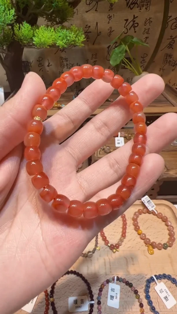 未镶嵌手串南红玛瑙手饰@@