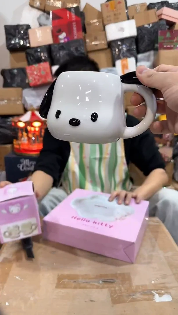 瓷片帕恰狗头杯