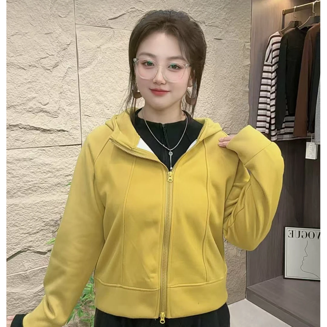 大码胖MM2025秋冬新款小个子双拉链加厚连帽外套百搭女短款上衣