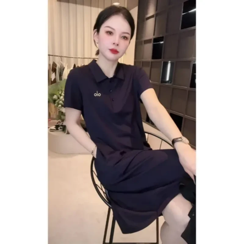 【歌莱图】2025夏季新款A字裙中长款连衣裙显瘦裙子气质#8998