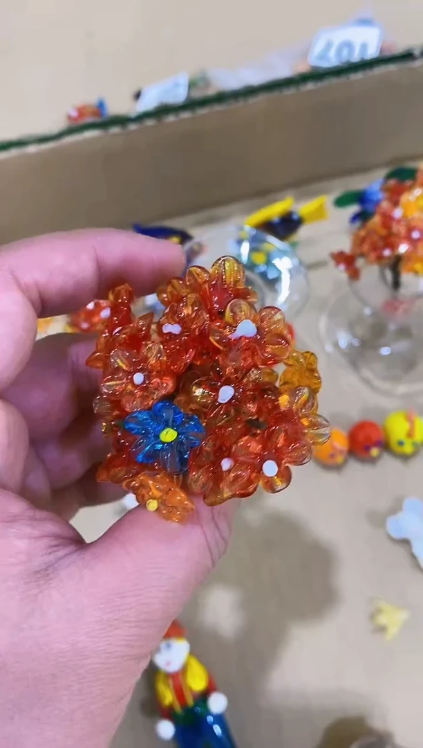 【闪购商品】琉璃手工艺品一把花