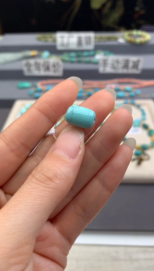 未镶嵌绿松石单珠茜.F137