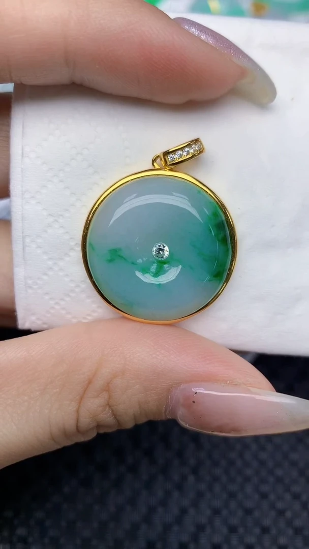 颈饰未镶嵌翡翠天然缅甸翡翠a货百元以上9元证书费自理