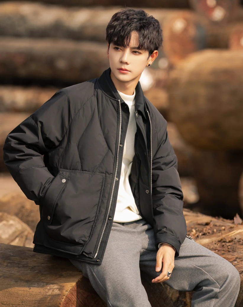 冬季 极简 设计师款新国标90绒羽绒服-6617