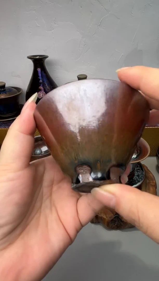 茶盏斗笠，闪购前已告知瑕，付款表示已知晓