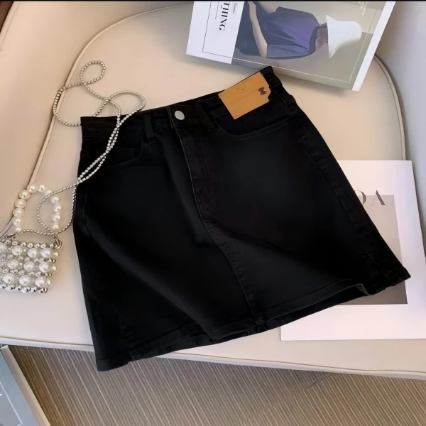 10号【451-500】A字百搭秋冬牛仔短裙