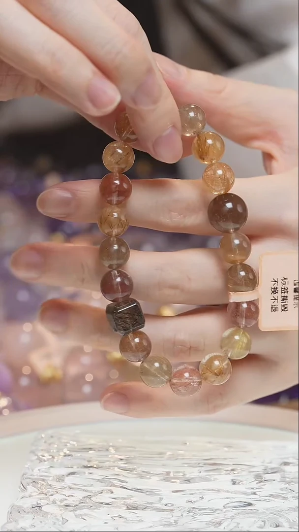 未镶嵌手串水晶彩发晶手串·MM0025OC696G058