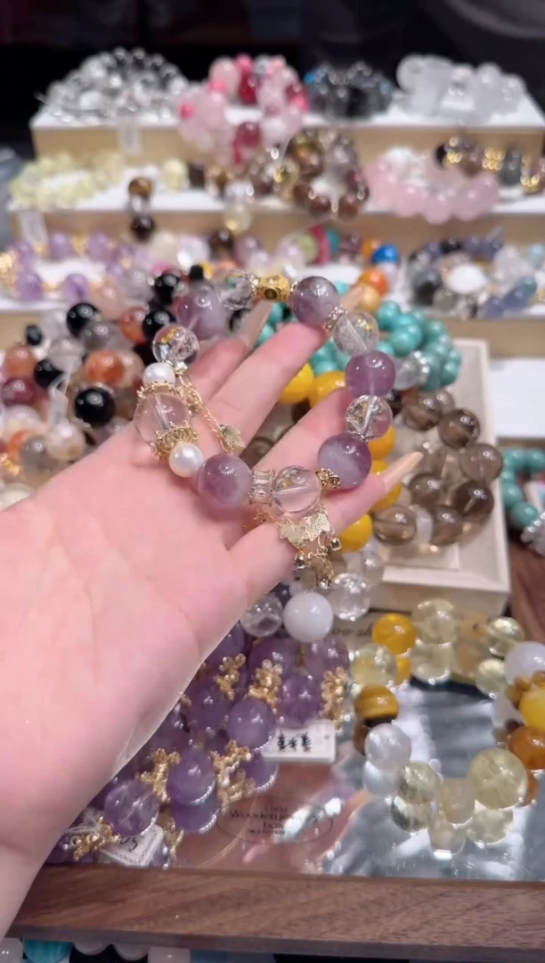 未镶嵌手串水晶多样性发一