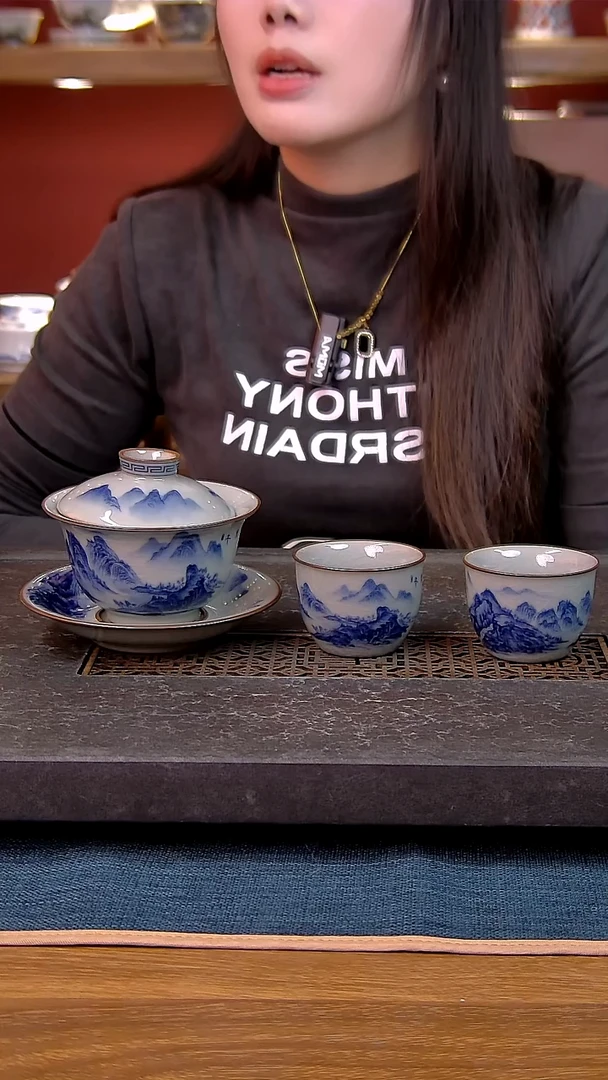 简装家用款3件套 老陶泥开片纹陶瓷茶具