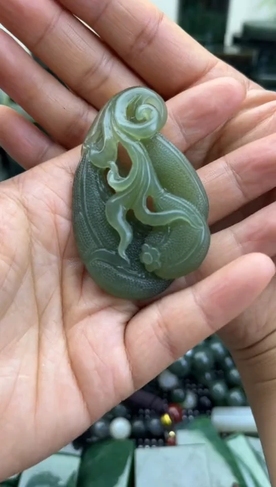 未镶嵌和田玉珠宝半成品挂件