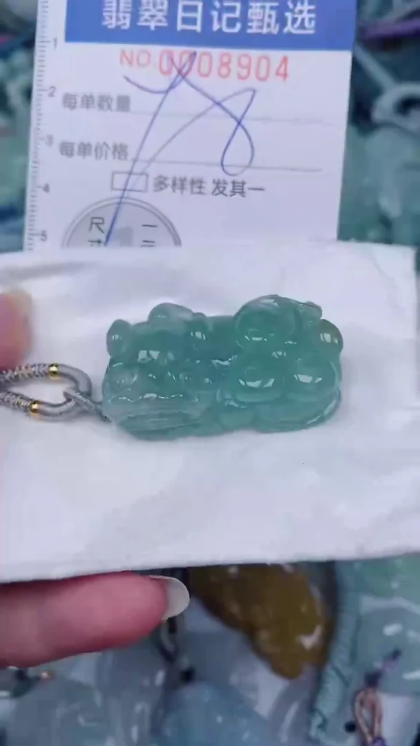 翡翠未镶嵌颈饰00008904