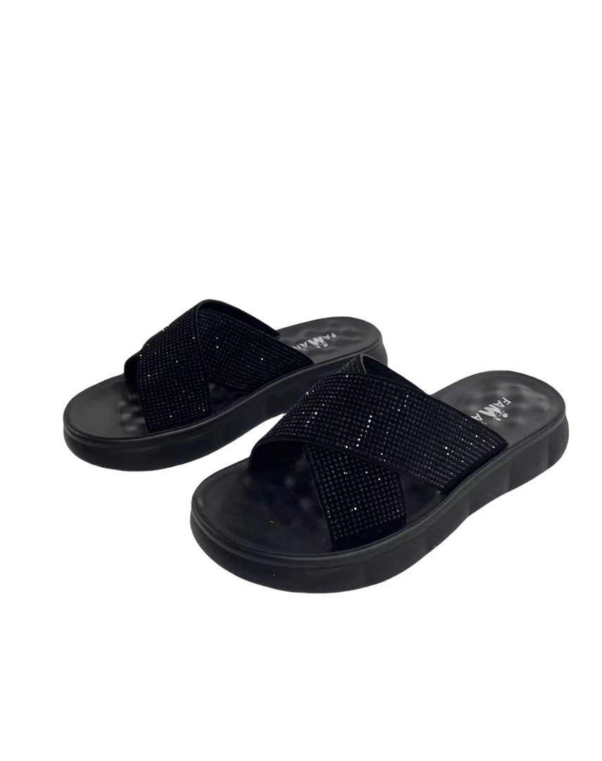 5690  简约  碎钻装饰  时尚  百搭   舒适  透气  拖鞋