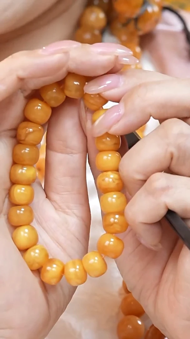 蜜蜡颈饰未镶嵌6175天然蜜蜡珠宝奇石云端妖孽全部保真