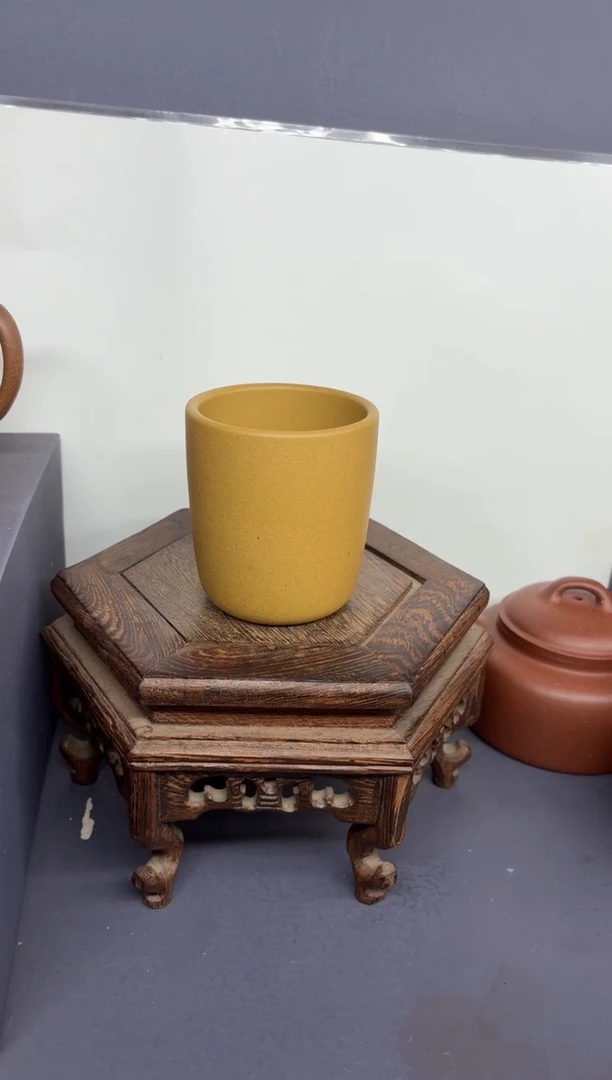 茶壶紫砂黄金段 直筒杯