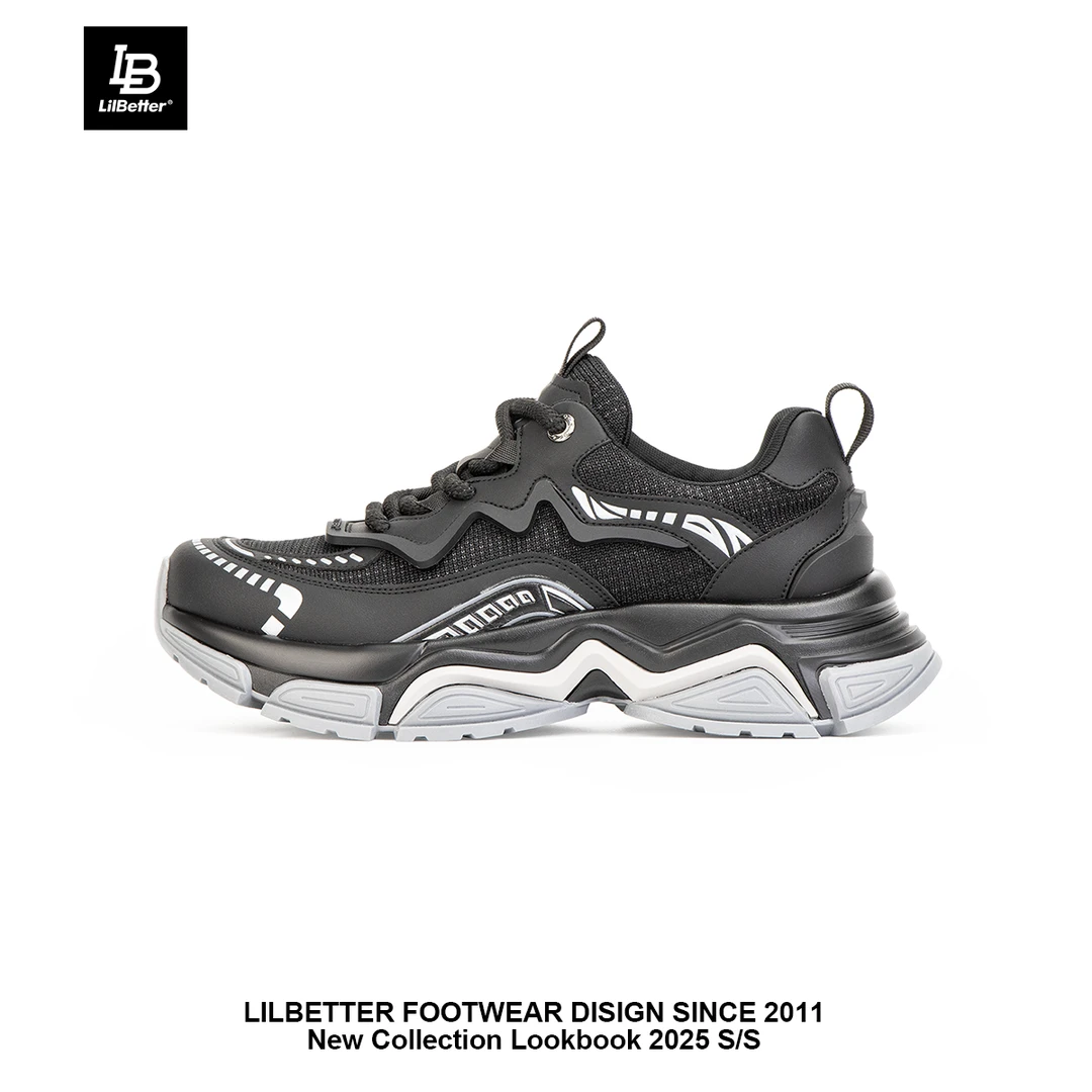 lilbetter 刀锋 时尚潮流街头复古百搭轻便透气 男款老爹鞋