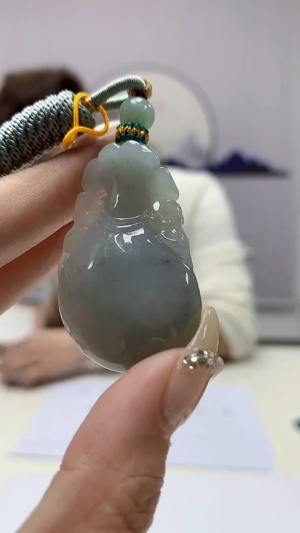 【闪购商品】定制翡翠未镶嵌4868DD-毛货挂件61