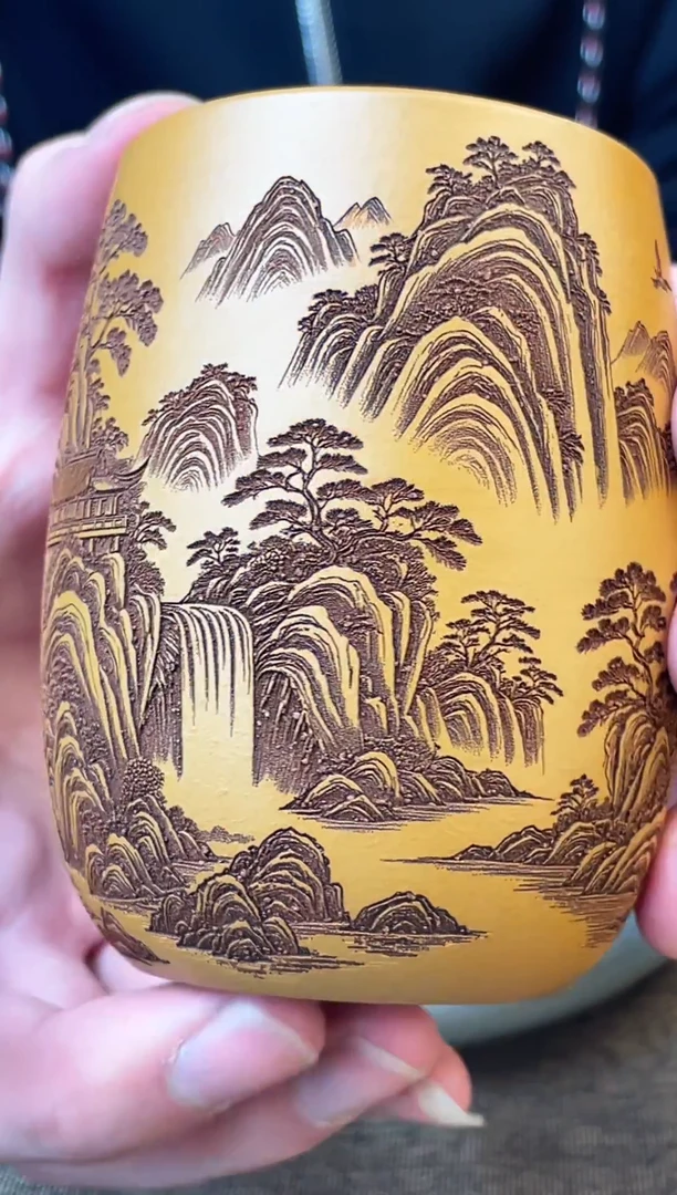 风生水起 黄金朱泥主人杯