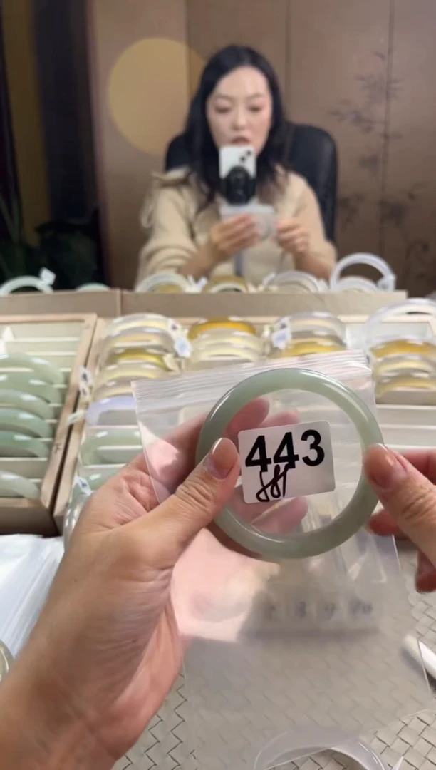 未镶嵌手镯石英质玉披**肠443