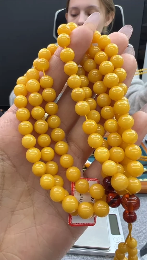 【闪购商品】琥珀颈饰未镶嵌32秒拍号