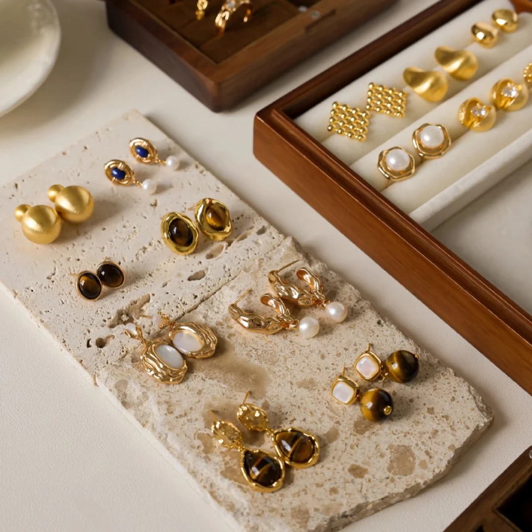 [下单备注款式]-小香风时尚耳饰时尚简约项链