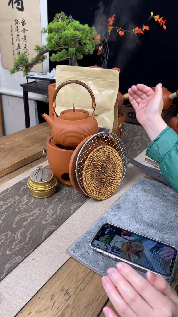 【闪购商品】炭炉+壶+酒精灯+底座+壶垫+烤网+碳