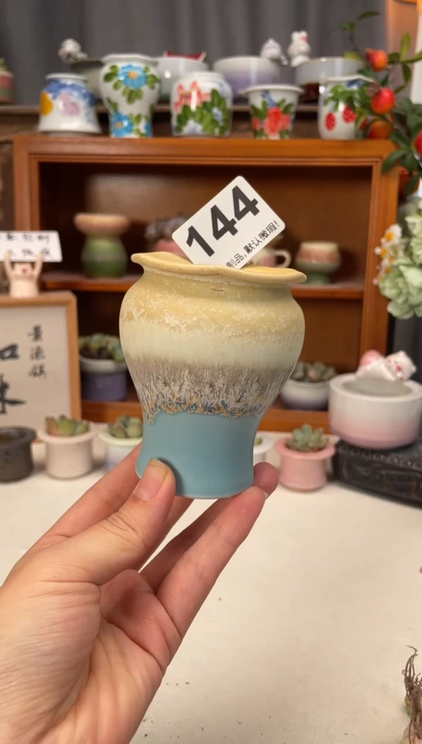 瓷片144知木小芳花盆