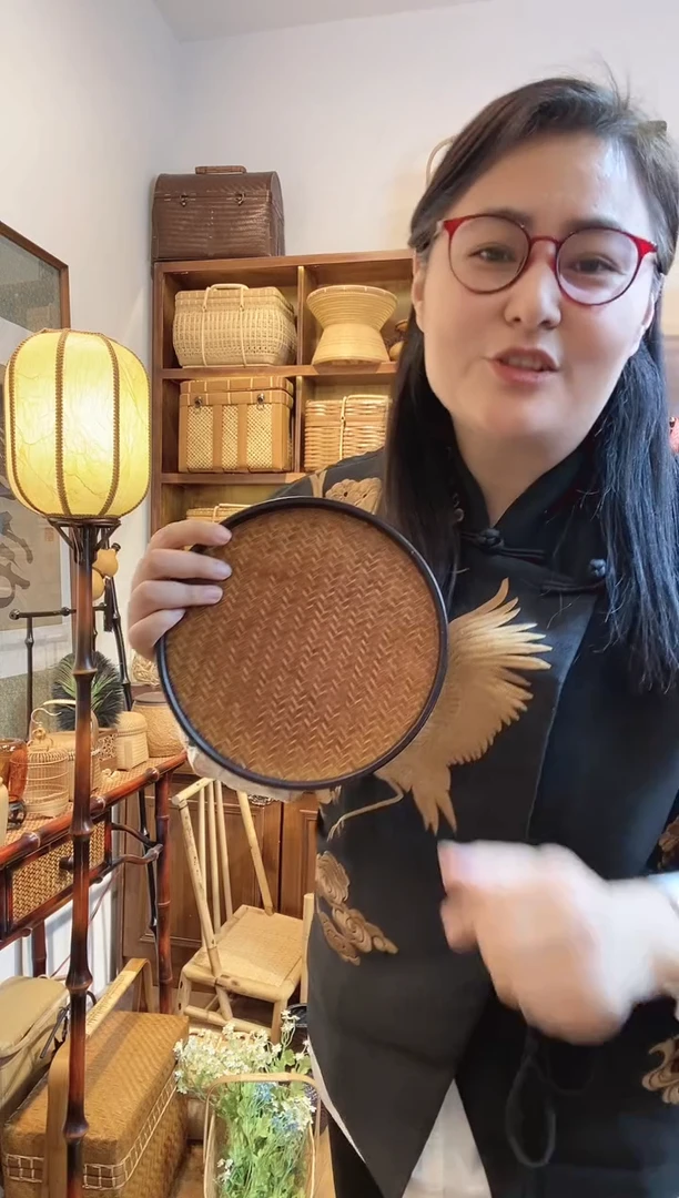 【闪购商品】手工竹编圆形干泡盘