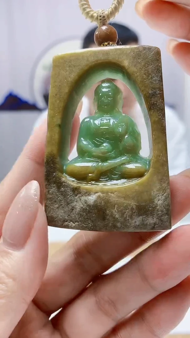 未镶嵌定制翡翠4898MM-毛货挂件36