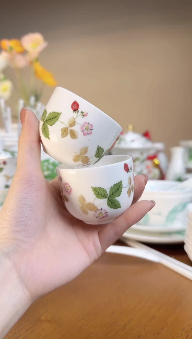 【闪购商品】高骨瓷主人茶杯2个高骨瓷主人茶杯2