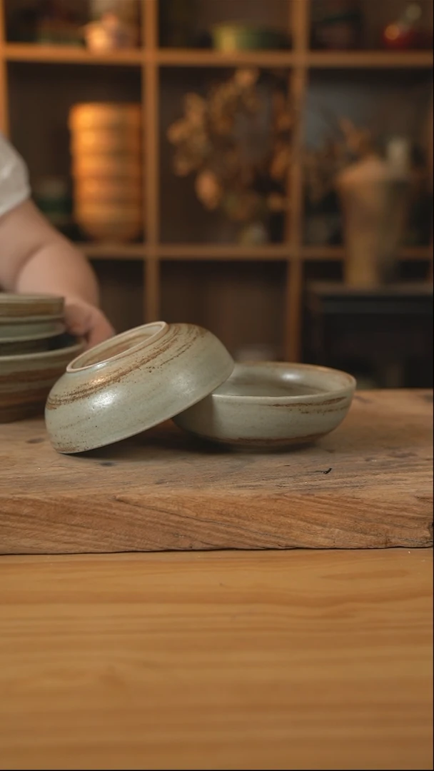 岁月风情的6英寸拌面碗2个