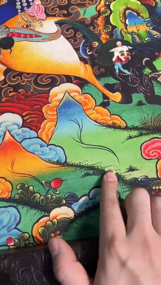 卷轴画路路的唐卡tk160